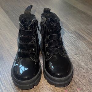 H&M Shiny Black Kids Boots